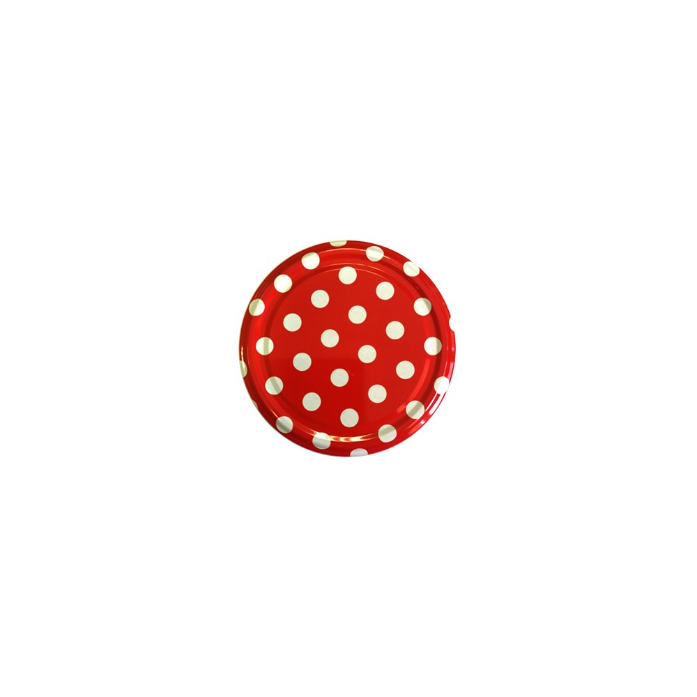 66mm Twist-Off Lid (Dots Pattern Red) x 10qty.