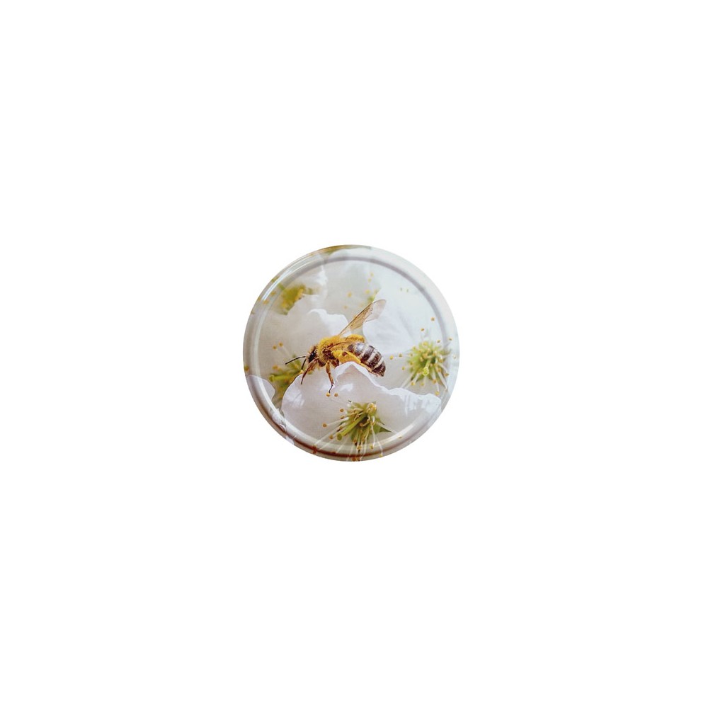 82mm Twist-Off Lid (Flower & Bee 3) x 10 Lids