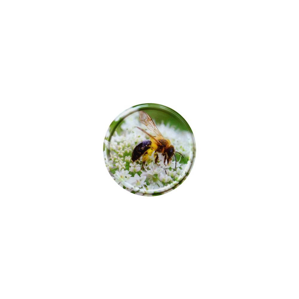 82mm Twist-Off Lid (Flower & Bee 4) x 10 Lids