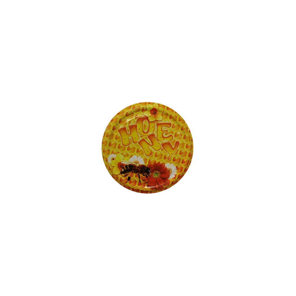 82mm Twist-Off Lid (Honey & Bee) x 10 Lids