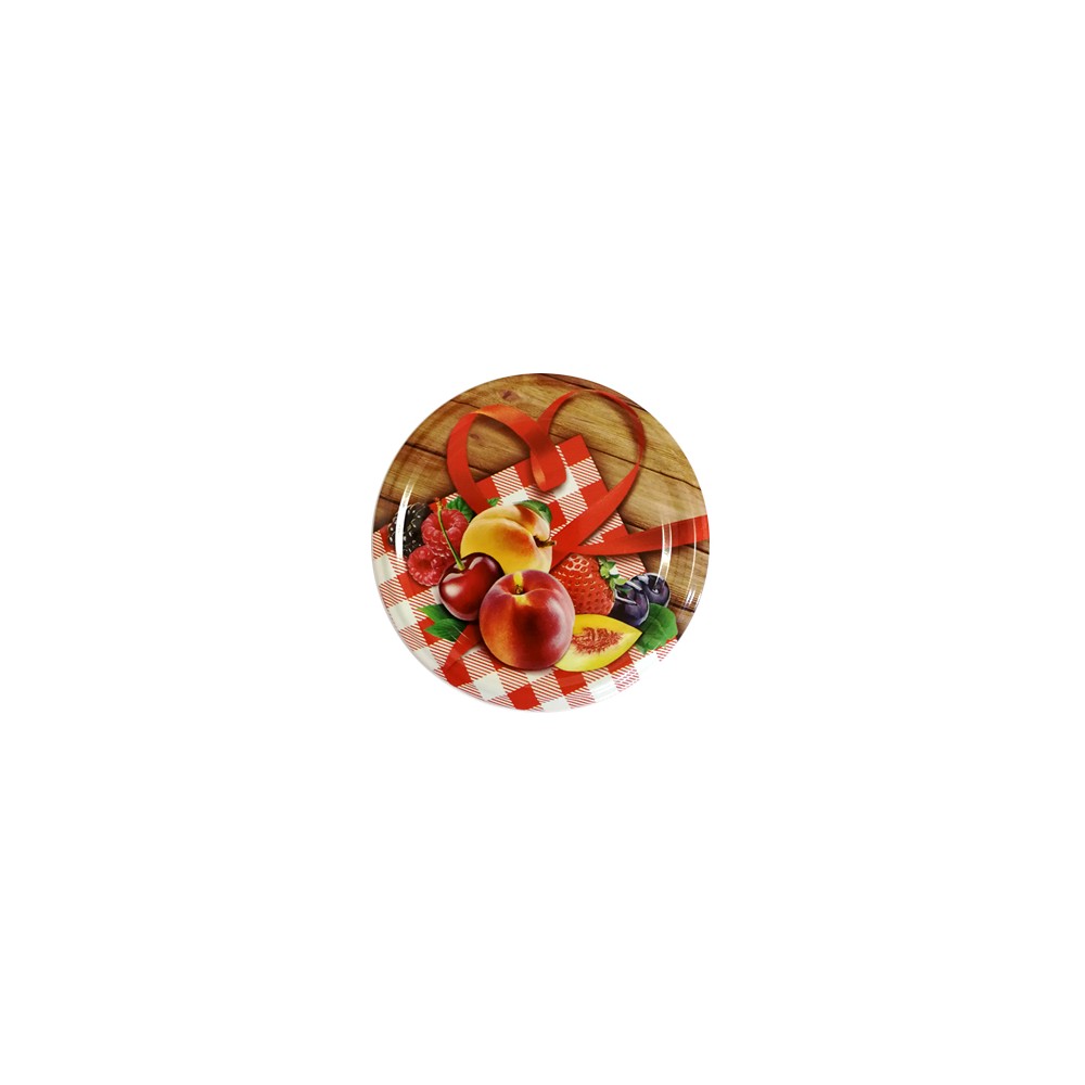 82mm Twist-Off Lid (Fruit & Heart) x 10 Lids