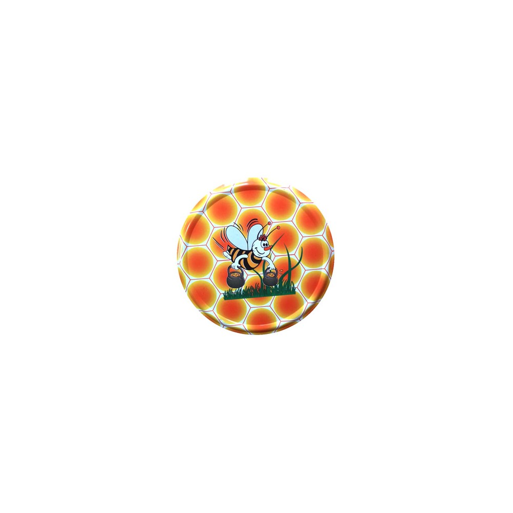 82mm Twist-Off Lid (Cartoon Bee 2) x 10 Lids