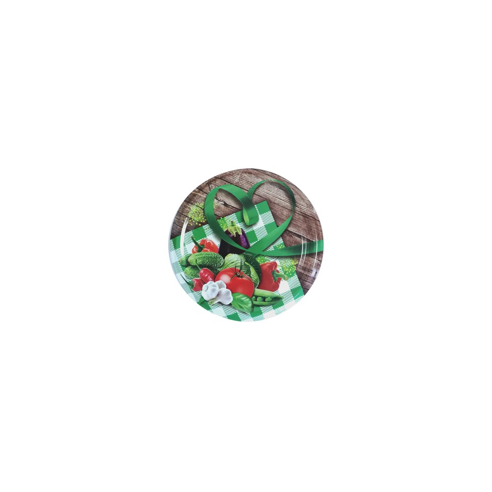 82mm Twist-Off Lid (Vegetables & Heart) x 10 Lids