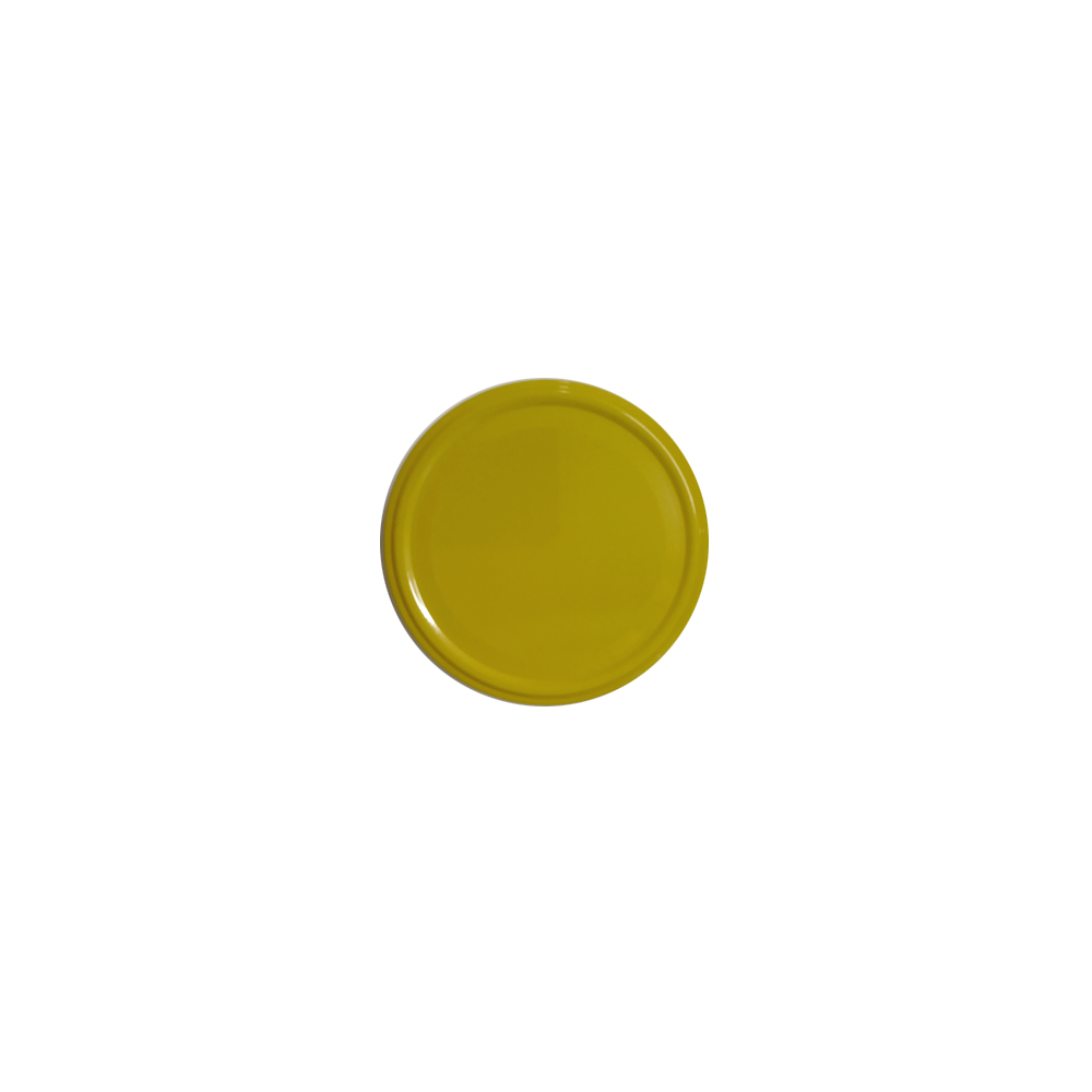 82mm Twist-Off Lid (Yellow Plain) x 10 Lids